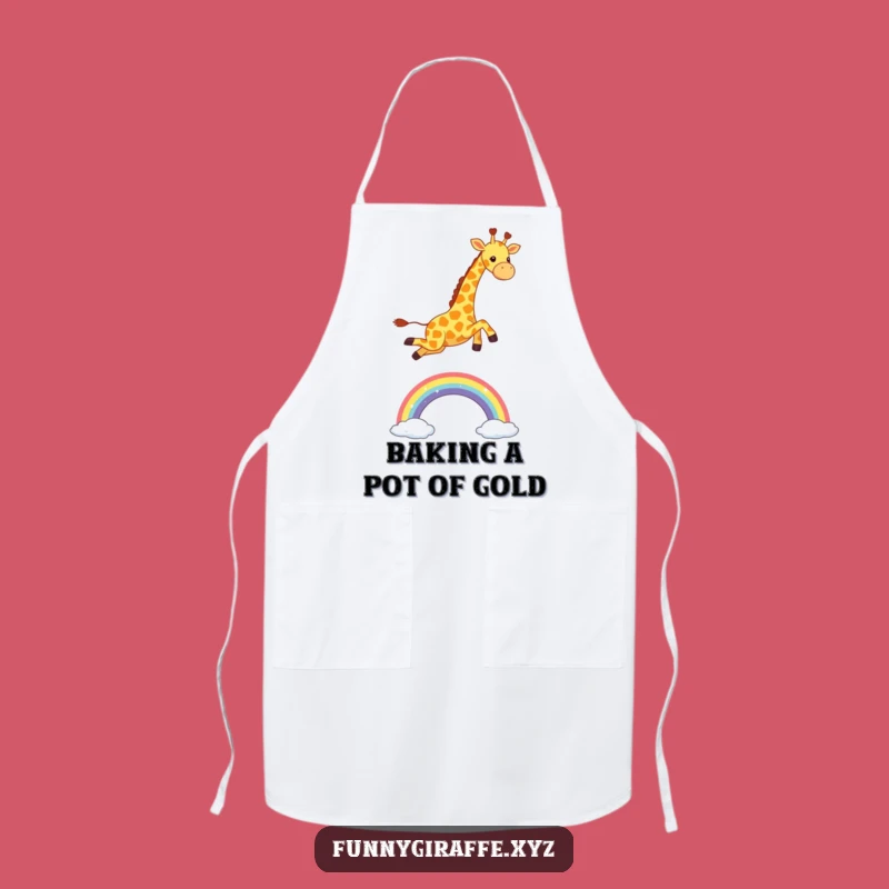 Funny Kawaii Giraffe Rainbow Apron - Cook with Cheer