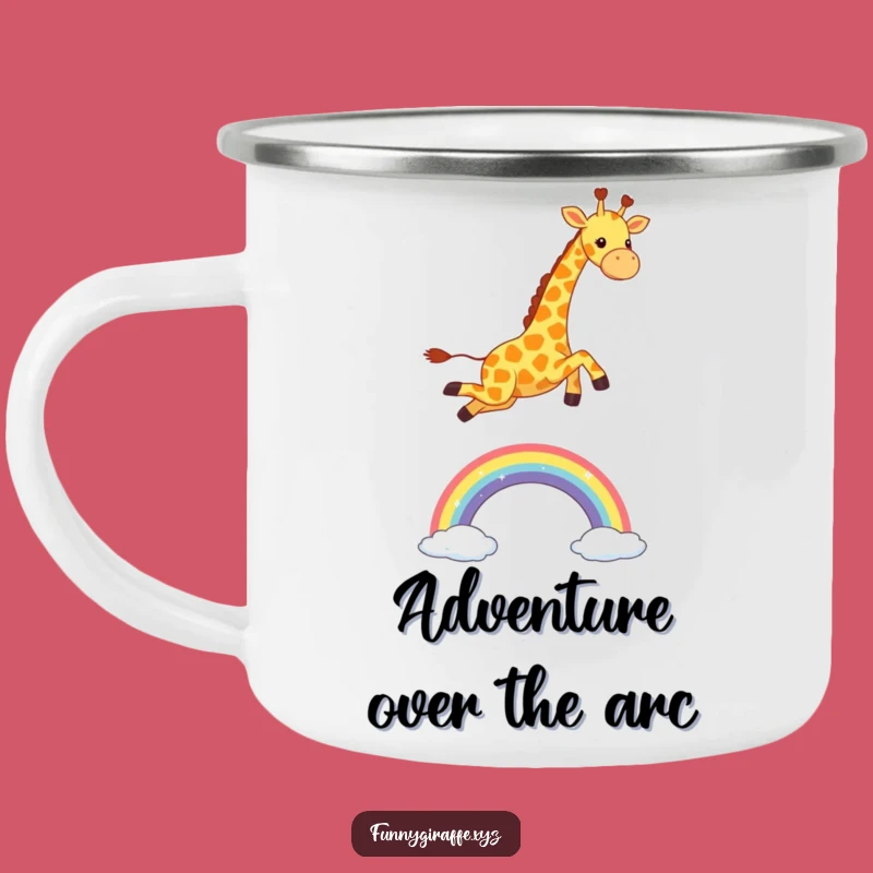Funny Kawaii Giraffe Rainbow Camping Mug - Adventure Leap