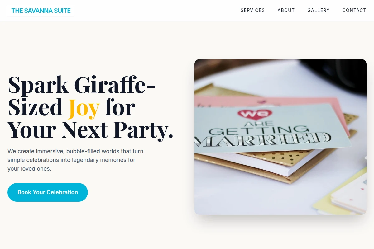 Bubble Party Planner