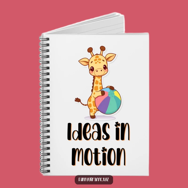 Funny Kawaii Giraffe Notebook - Jot Down Happy Thoughts