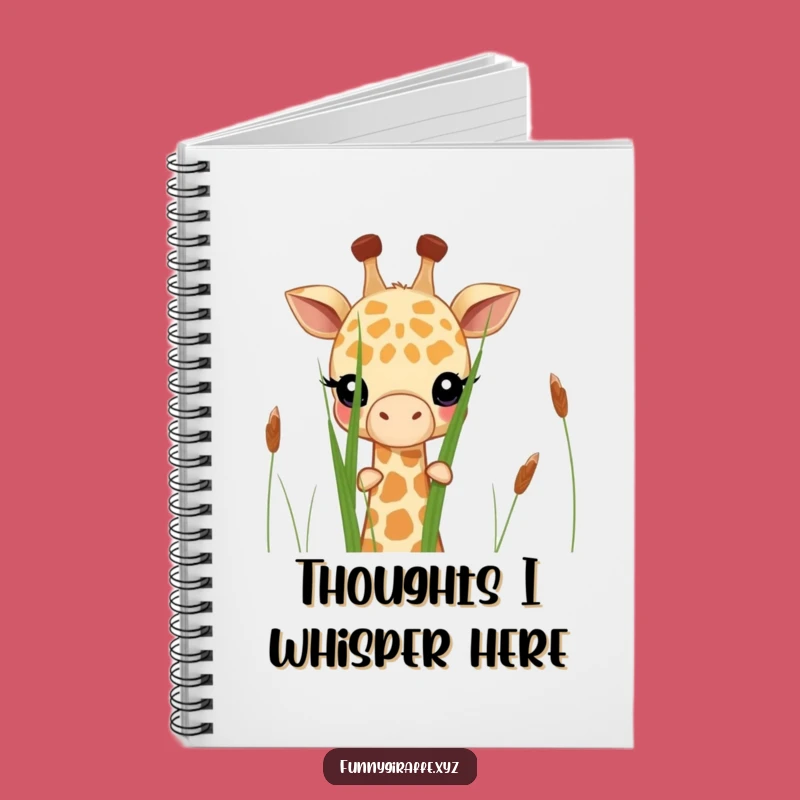 Funny Shy Giraffe Notebook - Jot Down Secret Thoughts